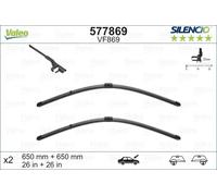 Spazzola tergicristallo VALEO Silencio VF869, 650mm, Anteriore, 2 Pezzo