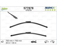 2x Spazzola tergicristallo anteriore Spazzole flat blade 577878 VALEO per FORD
