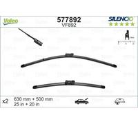 2x Spazzola tergicristallo anteriore Spazzole flat blade 577892 VALEO per VOLVO