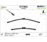 2x Spazzola tergicristallo anteriore Spazzole flat blade 577902 VALEO per MINI