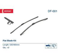 Spazzola tergicristallo DENSO Flat Blades DF-001, 530/480mm, Anteriore, 2 Pezzo