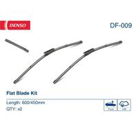 Spazzola tergicristallo DENSO Flat Blades DF-009, 600/450mm, Anteriore, 2 Pezzo