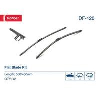 Spazzola tergicristallo DENSO Flat Blades DF-120, 550/450mm, Anteriore, 2 Pezzo