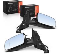 2X Specchi Esterni Sinistro Destro Elettrici Indicatori Blu Fumè Per Audi A4 8D5