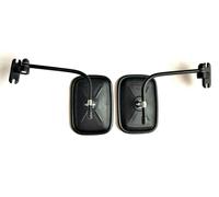 2x Specchi Retrovisori Esterni 170x120 mm ø10 Con Supporti Per Trattore