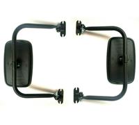 2x Specchietti Retrovisore 233x145mm ø18 Escavatore Universale Con Supporto