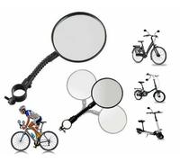 2X SPECCHIETTO BICI RETROVISORE REGOLABILE GIREVOLE 360° BICICLETTA SPORT WS