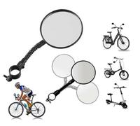 2X SPECCHIETTO BICI RETROVISORE REGOLABILE GIREVOLE 360° BICICLETTA SPORT WS
