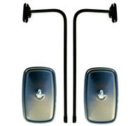 2x Specchietto Laterale 232x145 ø10 E Titolare di Specchio per Escavatore