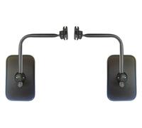 2x Specchietto Laterale 270x170 MM E20 Universale ø15 - ø28 Di Supporto Specchio