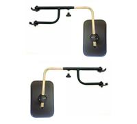 2x Specchietto Laterale 270x170 MM E20 Universale ø15 - ø28 Supporto Specchio