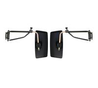 2x Specchietto Laterale 425x200 R1200 Ø15-32 MM E Supporto Specchio per Veicolo