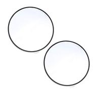 2x Specchietto Retrovisore da Viaggio Ingranditore 15X Specchi da Trucco con 2 Ventose