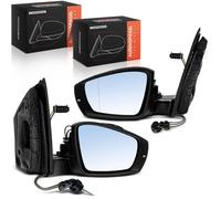 2x Specchietto SX Destra Manuale Pieghevole Con Lampeggiante per VW Polo 602