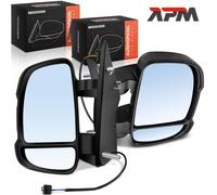 2x Specchietto SX Destra Pieghevole Lampeggiante per Peugeot Boxer Citroën