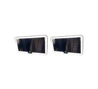2X Specchio per il Trucco A LED con Visiera Parasole per Auto, Specchio A LED Ricaricabile con Touch Screen Dimmerabile, Specchio per il Trucco con 3