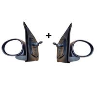 2x SPECCHIO SPECCHIETTO RETROVISORE MANUALE SX DX per TOYOTA AYGO 2005- Nero