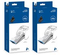2X Speedlink Stazione Di Carica + Alimentatore Dock Per PS5 Controller Wireless