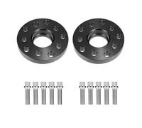 2X Spessori Ruota Hubcentric Neri Da 20Mm E 10 Bulloni 5X1005X112Mm Per Audi VW