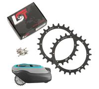 2X Spikes Mähroboter Trattrice Miglioramento Ø180Mm Nero Per EINHELL Rasenmäher