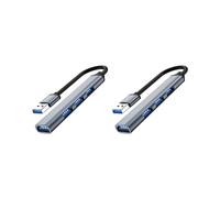 2X Splitter Hub USB A 4 Porte Hub Multiplo Adattatore da USB A USB 3.0 Adattatore di Alimentazione USB A Più Porte