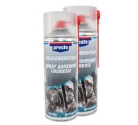 2x Spray Per Cinghie Trapezoidali Presto 157042 400 ml Cura Motore Trasparente