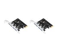 2X SSU Scheda di Espansione PCI-E USB 3.0 Un 4 Porte PCI Express PCIe Adattatore HUB USB 3.0 Un 4 Porte Controller