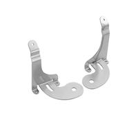 2X(Staffa di Fissaggio per Luce Spot Griglia Anteriore Auto nel Acciaio Ino9155