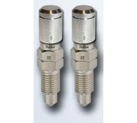 2x Stahlbus Valvola Sfogo Aria 3/8 Zoll-24UNFx16 + Alukappen Nickel
