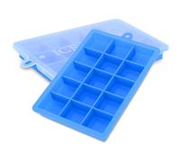 2x Stampi per cubetti di ghiaccio Set di 2 à 15 scomparti Stampi in silicone per