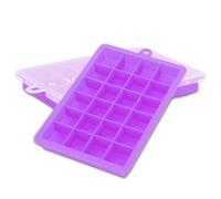 2x Stampi per cubetti di ghiaccio Set di 2 à 24 scomparti Stampi in silicone per