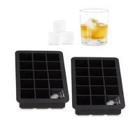 2x Stampo in silicone cubetti ghiaccio vaschetta forma-ghiaccio vassoio 2,5 cm
