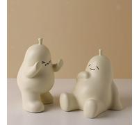 2x Statuette di Pere Fermalibri Statuette Decorative per Ufficio Camera da