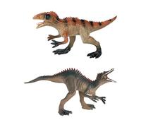2X Statuette Realistiche di Dinosauri, Piccole Statuette di Dinosauri, Statuette di Creature Animali, Statuette di Animali da Collezione per Decorazio, Stile F