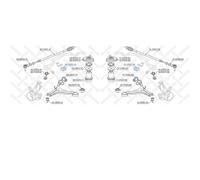 2X STELLOX Supporto Stabilizzatore Anteriore Sinistro Destro Per Honda Civic VI