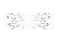 2x STELLOX Supporto Stabilizzatore Posteriore SX Destra per Subaru Legacy IV