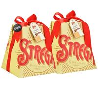 2X Strega Alberti Pandoro Soffice Farcito con Crema al Liquore Strega 1kg (2023) con Portachiavi CAIYA® [2 Pandori]