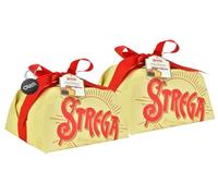 2X Strega Alberti Panettone Soffice Farcito con Crema al Liquore Strega, Uvetta e Canditi 1kg (2023) con Portachiavi CAIYA® [2 Panettoni]