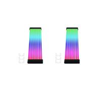 2X Striscia LED RGB Scheda di Sincronizzazione ARGB per Alimentazione Computer GPU Scheda Grafica Custodia per Cavi Scheda Grafica Neon 24P o