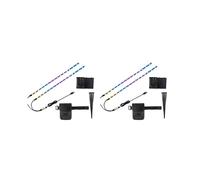 2X Striscia Luminosa A LED RGB per Scooter, Luci di Sicurezza per Bici, Luci A Batteria per Corse Notturne