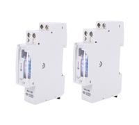 2X Sul180A Timer Meccanico Da 15 Minuti 24 Ore Timer Programmabile Su Guida Din Interruttore A Tempo Relè Strumenti Di Analisi Di Misura Novità