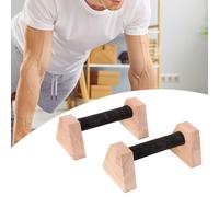 2x supporti per flessioni in legno per l'allenamento della forza della