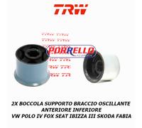 2X SUPPORTO BRACCIO OSCILLANTE BOCCOLA ANTERIORE VW POLO IV SEAT IBIZA SKODA FAB