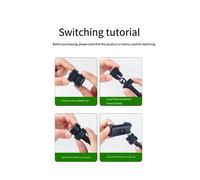 2X Supporto con Clip Adattatore Testa Sferica per Action Camera Convertitore Testa Sferica da 1/4 di Vite A Adattatore Giunto Interfaccia Testa