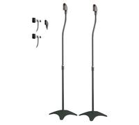 2x Supporto Altoparlanti Altoparlanti Satellitari Altezza Regolabile 4,5 kg Nero