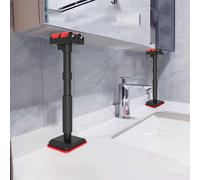 2x Supporto per Anta Mobiletto Bagno, Telaio di Supporto Staccabile E Regolabile