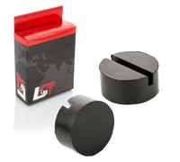 2X Supporto Per Crick Gommato 75X35 Mm Rotondo Blocco Di Gomma Per VW POLO