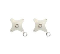 2X Supporto per Monitor Portatile Vesa 75 Foro Passo per Telefono Cellulare Adattatore Testa A Sfera 17 mm Supporto Stabile Interfaccia Supporto TV