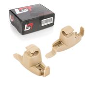 2X Supporto Per Parasole Clip Beige 51168243575 Per BMW 3 Serie E46