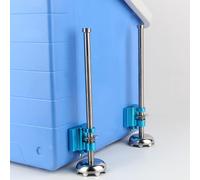 2x Supporto per serbatoio per attrezzatura da pesca con gamba regolabile per